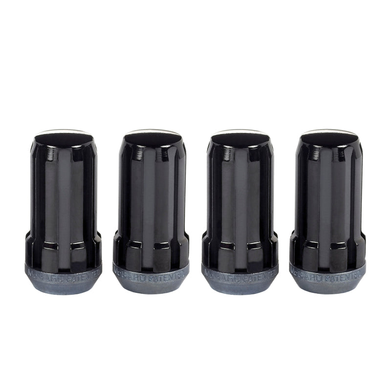 McGard SplineDrive Lug Nut (Cone Seat) 1/2-20 / 1.60in. Length (4-Pack) - Black (Req. Tool) 65340BK 65340BK Photo - out of package