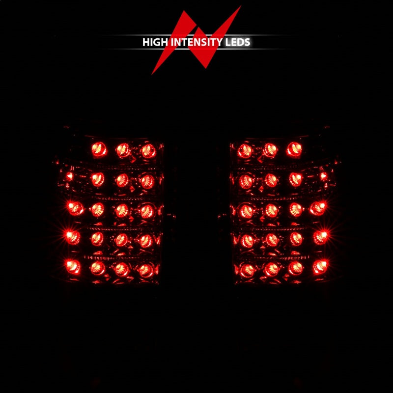 Anzo 1999-2007 Chevrolet Silverado 1500 LED Taillights Red/Clear 311010 Photo - Unmounted