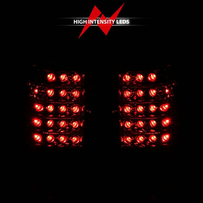 Anzo 1999-2007 Chevrolet Silverado 1500 LED Taillights Red/Clear 311010 Photo - Unmounted