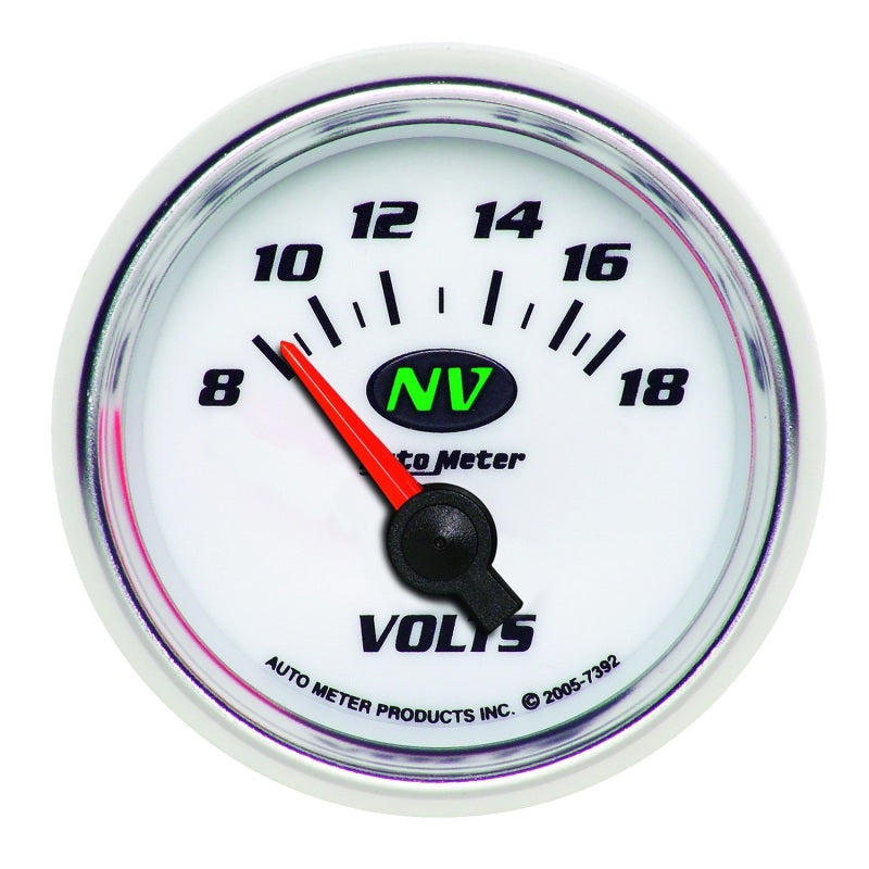 Autometer Gauge, Voltmeter, 2 1/16", 18V, Electric, NV 7392 Photo - Primary