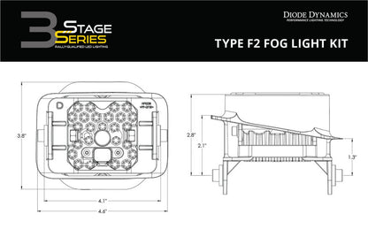 Diode Dynamics SS3 Sport Type F2 Kit ABL - White SAE Driving DD7011 DD7011 User 9