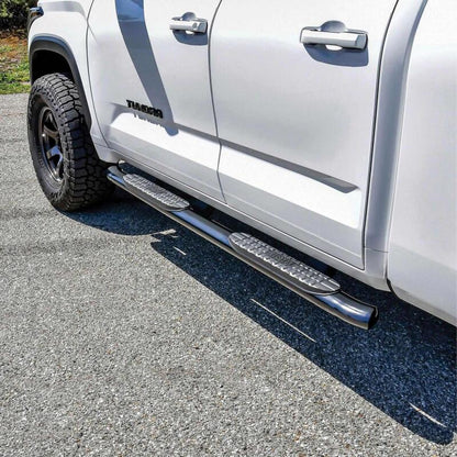 Westin 2022 Toyota Tundra Double Cab PRO TRAXX 4 Oval Nerf Step Bars - Black 21-24225 21-24225 Photo - Mounted