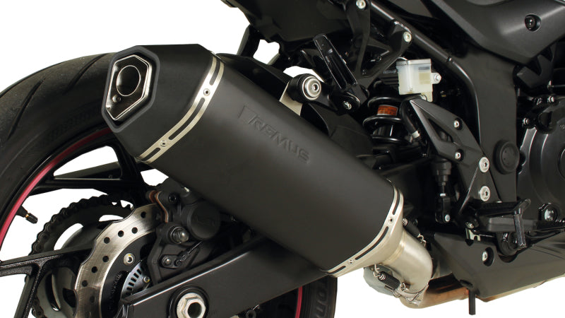 Remus 2018 Suzuki GSX-S 750/GSX-S 750 Z Okami Black Race Slip On w/Sound Insert 14783 855018 14783 855018 User 1