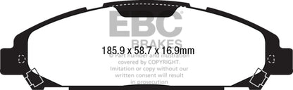 EBC 15+ Ford Mustang 2.3 Turbo Redstuff Front Brake Pads DP33039C DP33039C Photo - Primary
