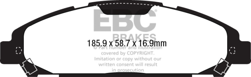 EBC 15+ Ford Mustang 2.3 Turbo Redstuff Front Brake Pads DP33039C DP33039C Photo - Primary