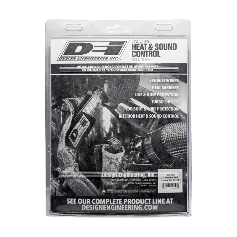 DEI Titanium 4in Knit Exhaust Sleeve - 36in 10048 10048 Photo - in package