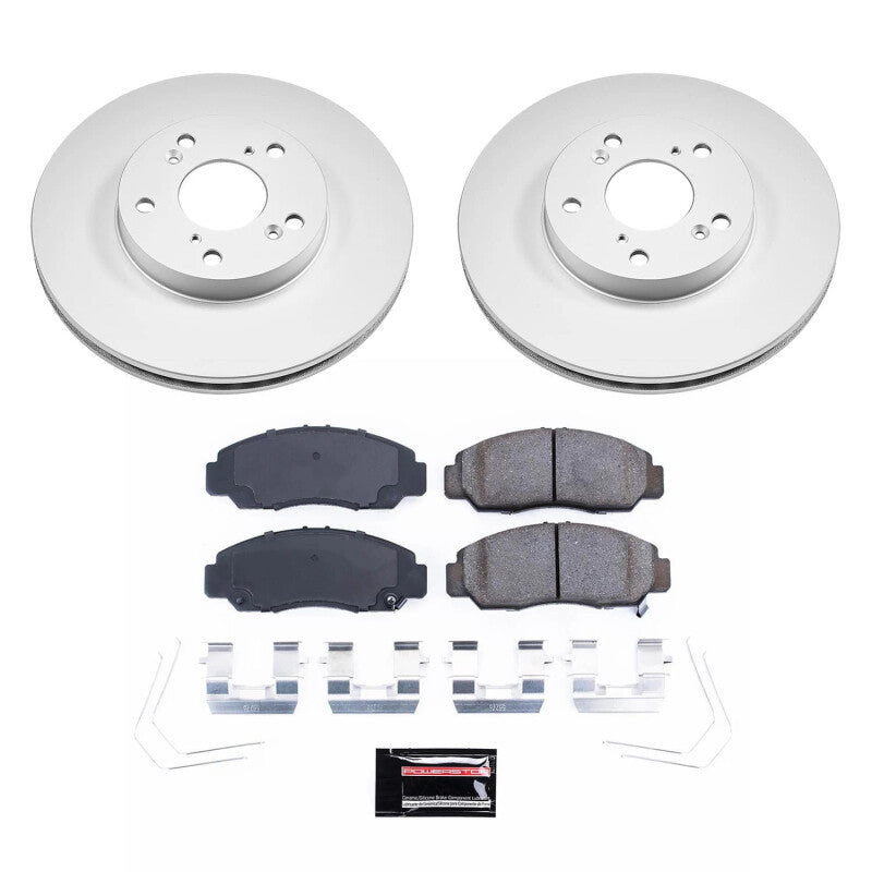 PowerStop Power Stop 06-11 Honda Civic Front Z17 Coated Brake Kit CRK9109 CRK9109 Photo - Primary