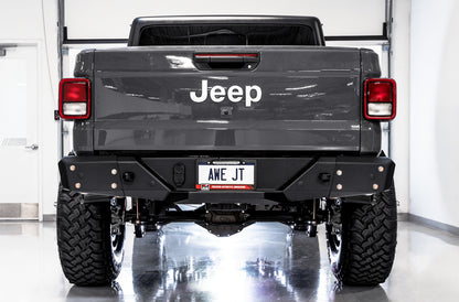 AWE Tuning 20-21 Jeep Gladiator JT 3.6L Tread Edition Cat-Back Dual Exhaust - Diamond Black Tip 3015-33101 3015-33101 Photo - out of package