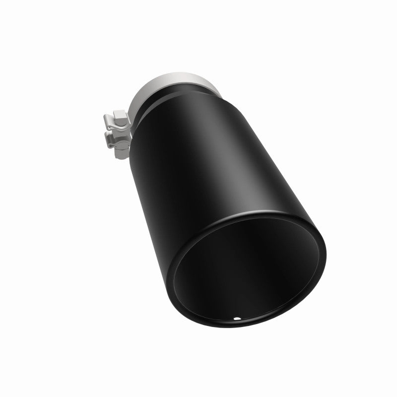 Magnaflow Tip Stainless Black Coated Single Wall Round Single Outlet 5in Dia 4in Inlet 13in L 35238 35238 360 Degree Image Set