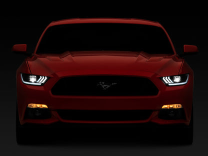 Raxiom 15-17 Ford Mustang GT350 GT500 LED Projector Headlights- Blk Housing (Clear Lens) 407613 407613 Photo - Close Up