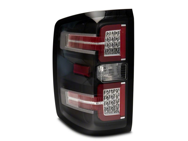 Raxiom 14-18 Chevrolet Silverado 1500 LED Taillights w/ SEQL Turn Signals- Blk Housing (Clear Lens) S114457 S114457 Photo - Close Up
