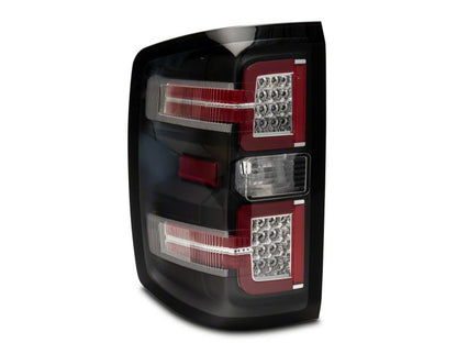 Raxiom 14-18 Chevrolet Silverado 1500 LED Taillights w/ SEQL Turn Signals- Blk Housing (Clear Lens) S114457 S114457 Photo - Close Up