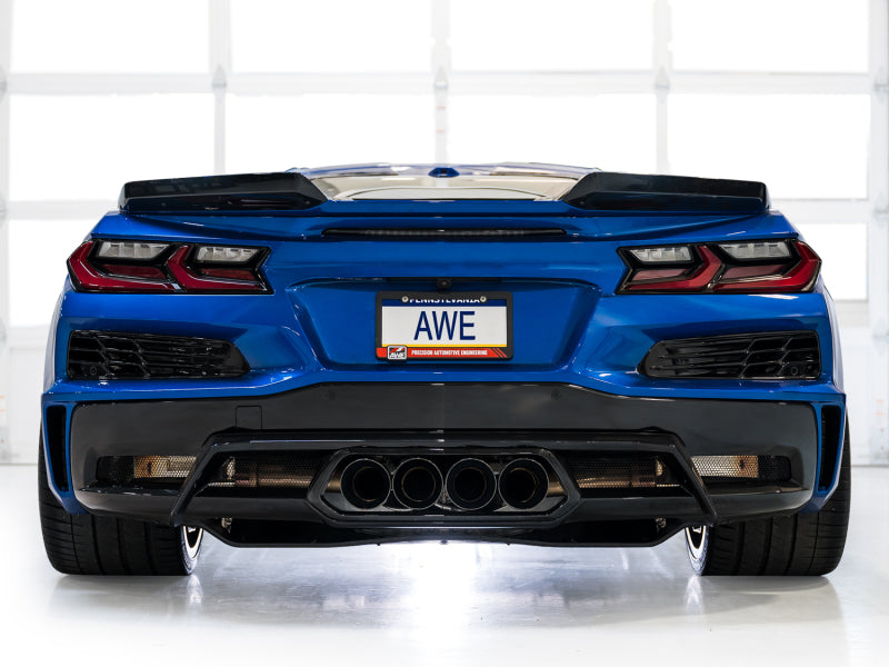 AWE Tuning AWE 2023 C8 Corvette Z06 SwitchPath Cat-Back Exhaust - Diamond Black Tips 3025-43906 3025-43906 Photo - Mounted