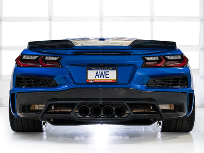 AWE Tuning AWE 2023 C8 Corvette Z06 SwitchPath Cat-Back Exhaust - Diamond Black Tips 3025-43906 3025-43906 Photo - Mounted