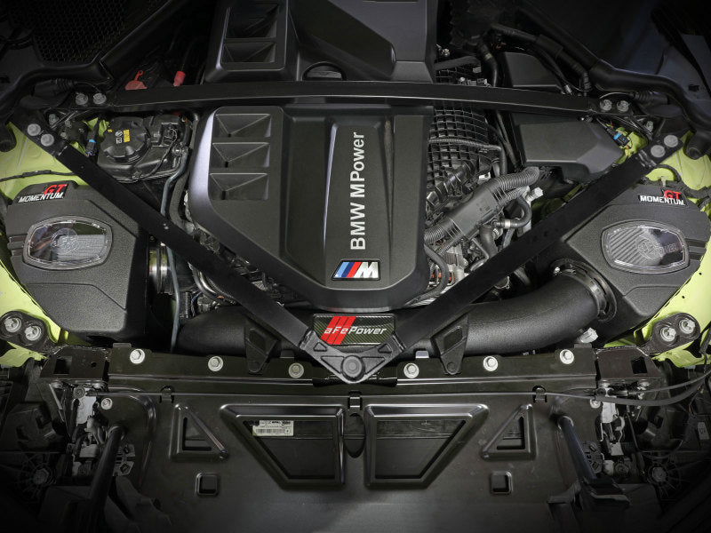aFe 21-22 BMW M3/M4 (G80/82/83) L6-3.0L (tt) Momentum GT Cold Air Intake System w/ Pro DRY S Filter 50-70083D 50-70083D Photo - Mounted