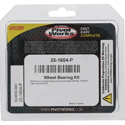 Pivot Works Honda Wheel Bearing Kit Premium Bearings 25-1604-P 25-1604-P Photo - Primary