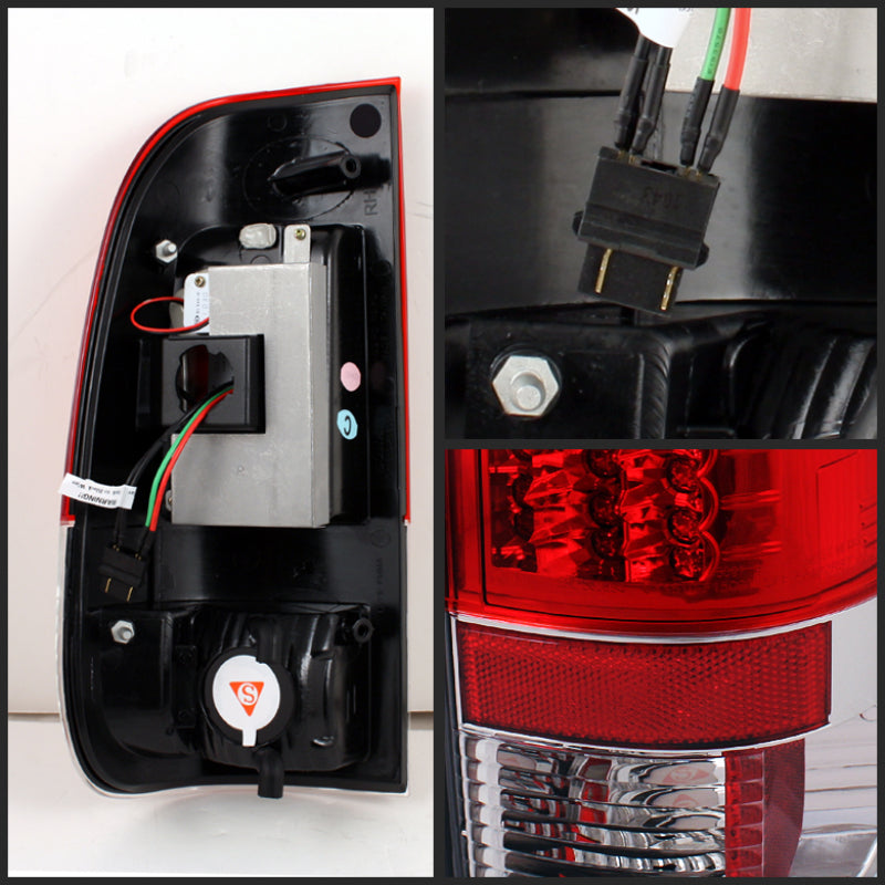 Spyder Ford F150 Styleside 97-03/F250 Version 2 LED Tail Lights Red Clear ALT-YD-FF15097-LED-G2-RC 5029140 5029140 User 1