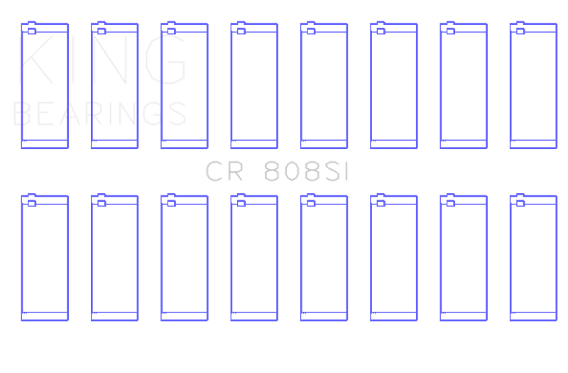King Engine Bearings King Chevrolet 369-502 GEN IV/V/VI (Size +0.20) Rod Bearing Set CR808SI020 CR808SI020 Photo - Primary