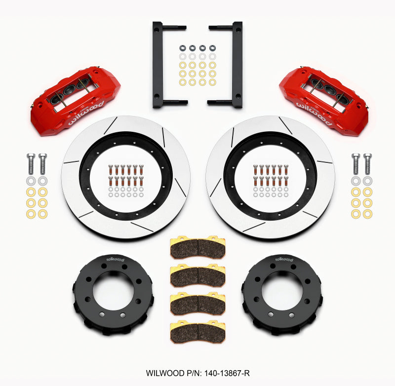 Wilwood TX6R Front Kit, 16.00", Red, 2005-2012 Ford F250/F350 140-13867-R Photo - Primary