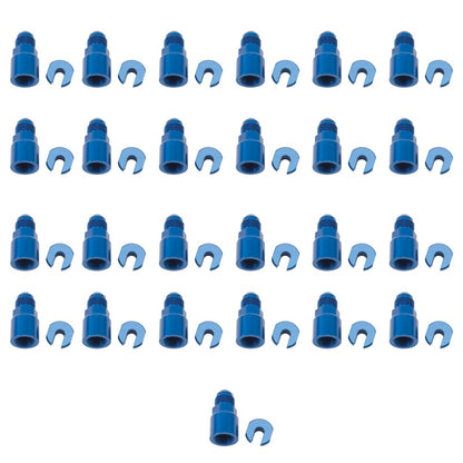 Russell Performance -6 AN Male to 3/8in SAE Quick-Disc Female EFI Adapter Fitting(Bulk Qty 25)-Blue 644128 644128 Photo - Primary