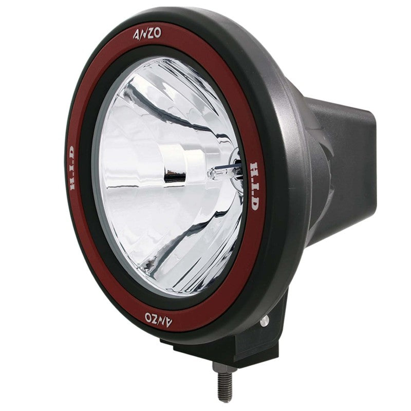 ANZO Hid Off Road Light Universal 50 Watt 7in HID Off Road Fog Light w/ AnzoUSA Red bezel 861136 861136 Photo - Unmounted