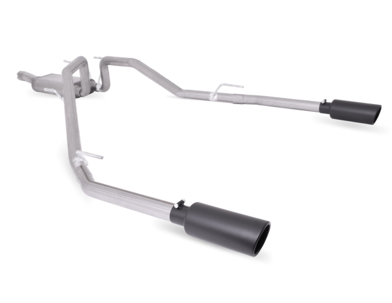 Gibson 14-17 Ram 1500 Big Horn 3.0L 3in Cat-Back Dual Split Exhaust - Black Elite 66569B 66569B Photo - Primary