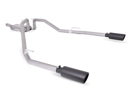 Gibson 14-17 Ram 1500 Big Horn 3.0L 3in Cat-Back Dual Split Exhaust - Black Elite 66569B 66569B Photo - Primary