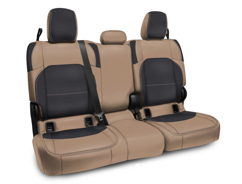 PRP Seats PRP  2020+Jeep Gladiator JT Rear Bench Cover with Cloth Interior - Black/Tan B055-04 B055-04 Photo - Primary