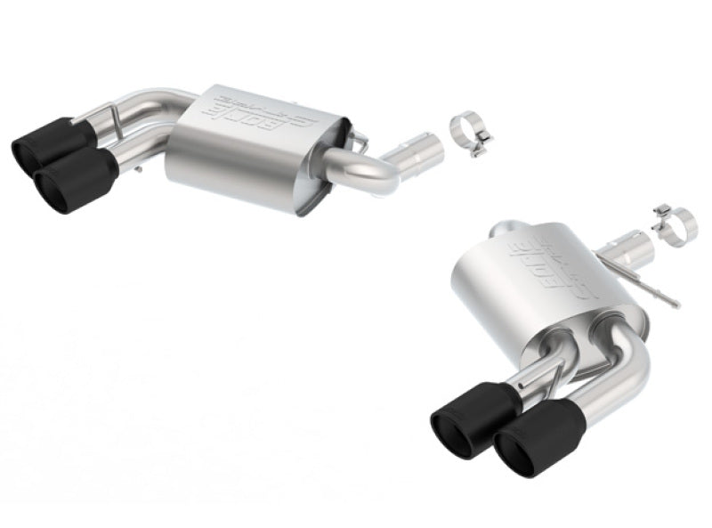 Borla 2016-2017 Chevrolet Camaro SS AT/MT S-Type Rear Section Exhaust w/o Dual Mode Ceramic Black 11920CB 11920CB Photo - Primary