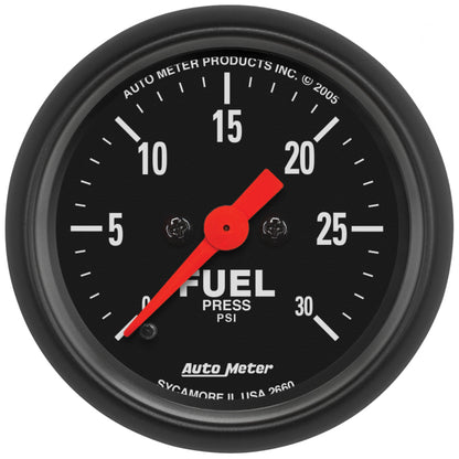 Autometer Gauge, Fuel Pressure, 2 1/16", 30Psi, Digital Stepper Motor, Z-Series 2660 Photo - Primary