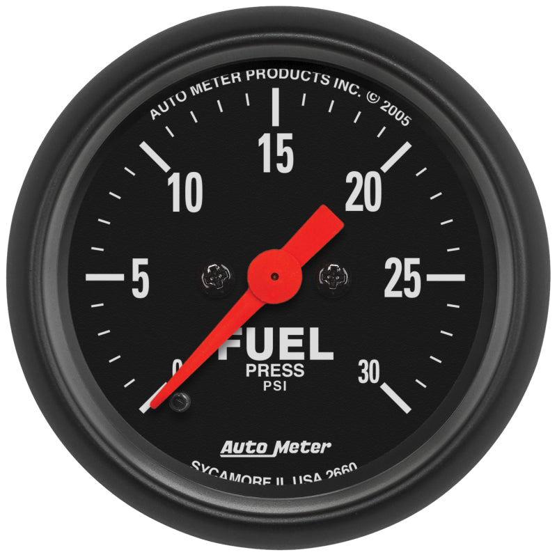 Autometer Gauge, Fuel Pressure, 2 1/16", 30Psi, Digital Stepper Motor, Z-Series 2660 Photo - Primary