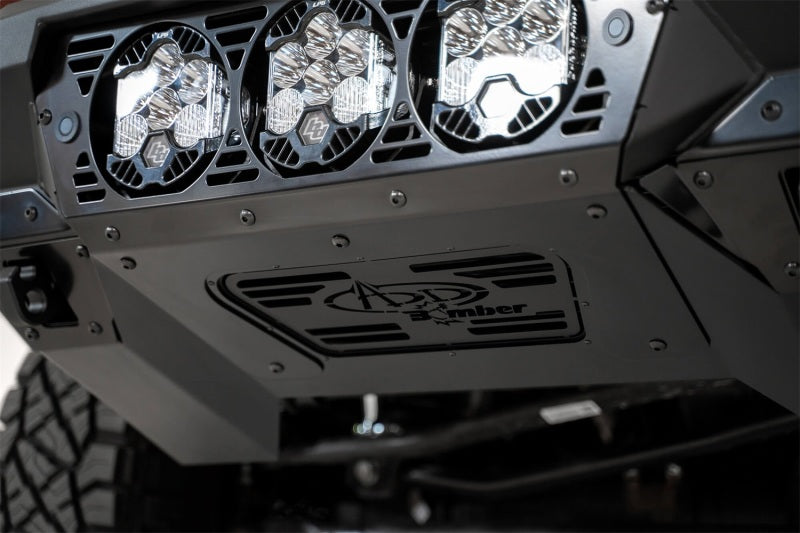 Addictive Desert Designs 19-21 Ram 2500/3500 Bomber HD Front Bumper (Baja Designs LP6 Mounts) F560014100103 F560014100103 Photo - Mounted
