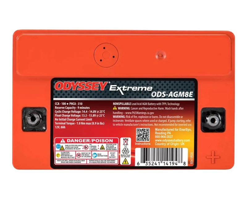 Odyssey Battery Powersport Extreme AGM Battery (PC310) ODS-AGM8E ODS-AGM8E User 1