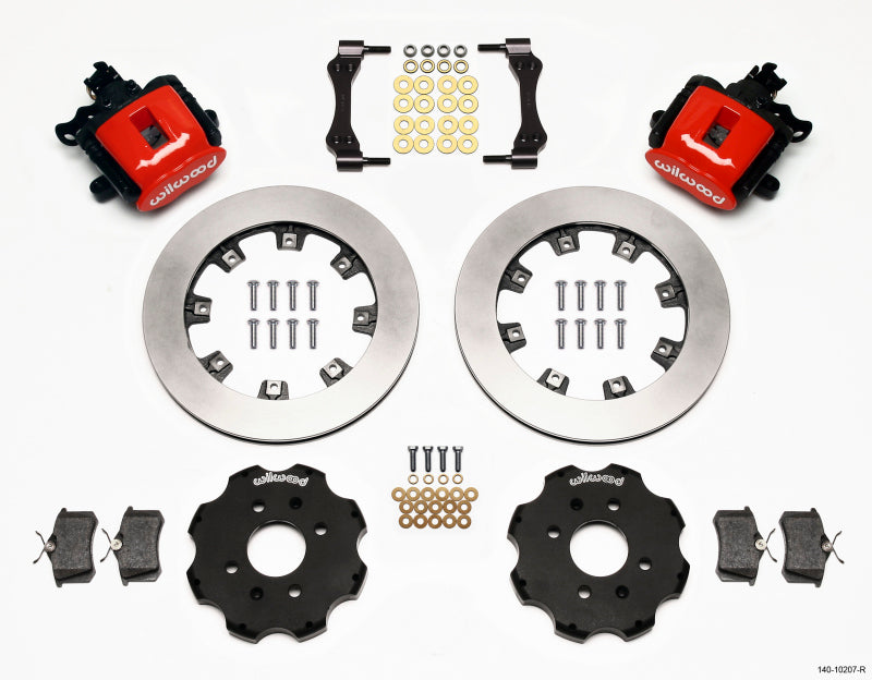 Wilwood CPB Rear Kit, 12.19", Red, Civic / Integra Disc 2.39 Hub Offset 140-10207-R Photo - Primary