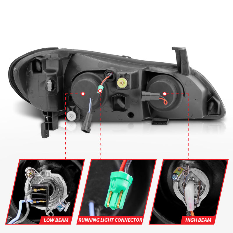 Anzo 2000-2004 Infiniti I30 Projector Headlights w/ Halo Chrome 121078 User 5