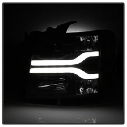 Spyder Chevy Silverado 1500 07-13 Version 3 Projector Headlights - Black PRO-YD-CS07V3-LBDRL-BK 5083609 5083609 Photo - Unmounted