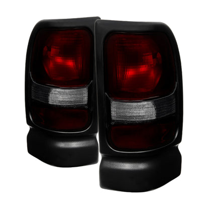SPYDER Xtune Dodge Ram 1500 94-01 (Not Sport Package) Tail Lights Red Smoked ALT-JH-DR94-OE-RSM 9029813 9029813 Photo - Primary