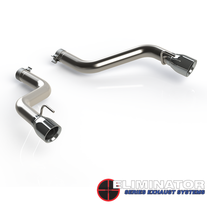 QTP 16-18 Chevrolet Camaro SS 6.2L 304SS Eliminator Muffler Delete Axle Back Exhaust w/4.5in Tips 700116 700116 Photo - Primary