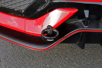 Perrin 10th Gen Civic SI/Type-R/Hatchback Tow Hook Kit (Rear) - Glossy Black PHP-BDY-251GBK PHP-BDY-251GBK Photo - Primary