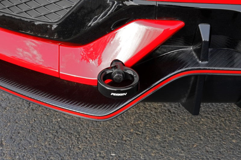 Perrin 10th Gen Civic SI/Type-R/Hatchback Tow Hook Kit (Rear) - Glossy Black PHP-BDY-251GBK PHP-BDY-251GBK Photo - Primary