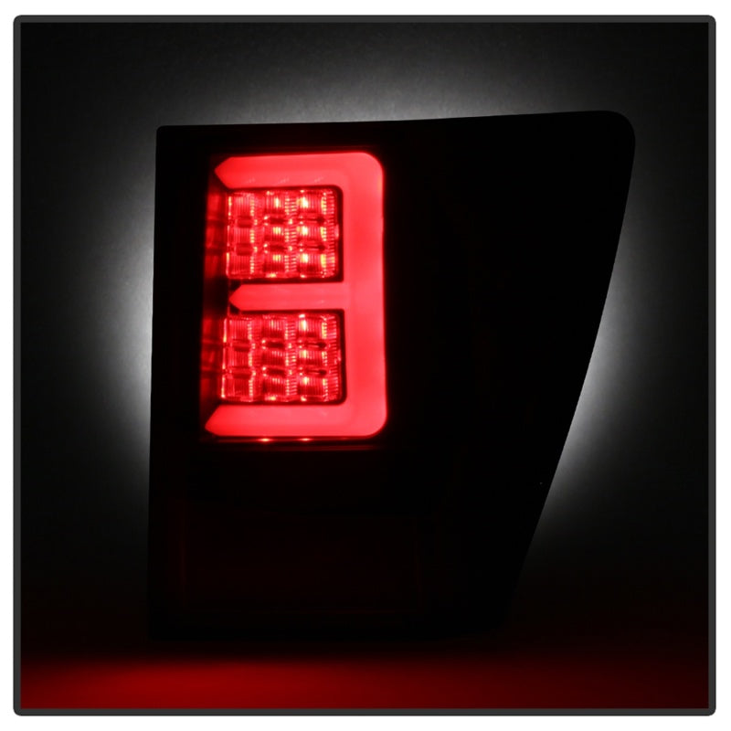 Spyder 07-10 Jeep Grand Cherokee Light Bar LED Tail Lights - Black ALT-YD-JGC07V2-LB-BK 5086655 5086655 Photo - Unmounted