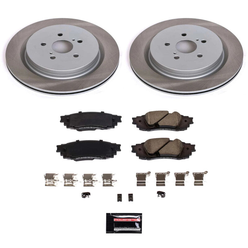 PowerStop Power Stop 18-22 Lexus RX450hL Rear Semi-Coated Rotor Kit SC7740 SC7740 Photo - Primary