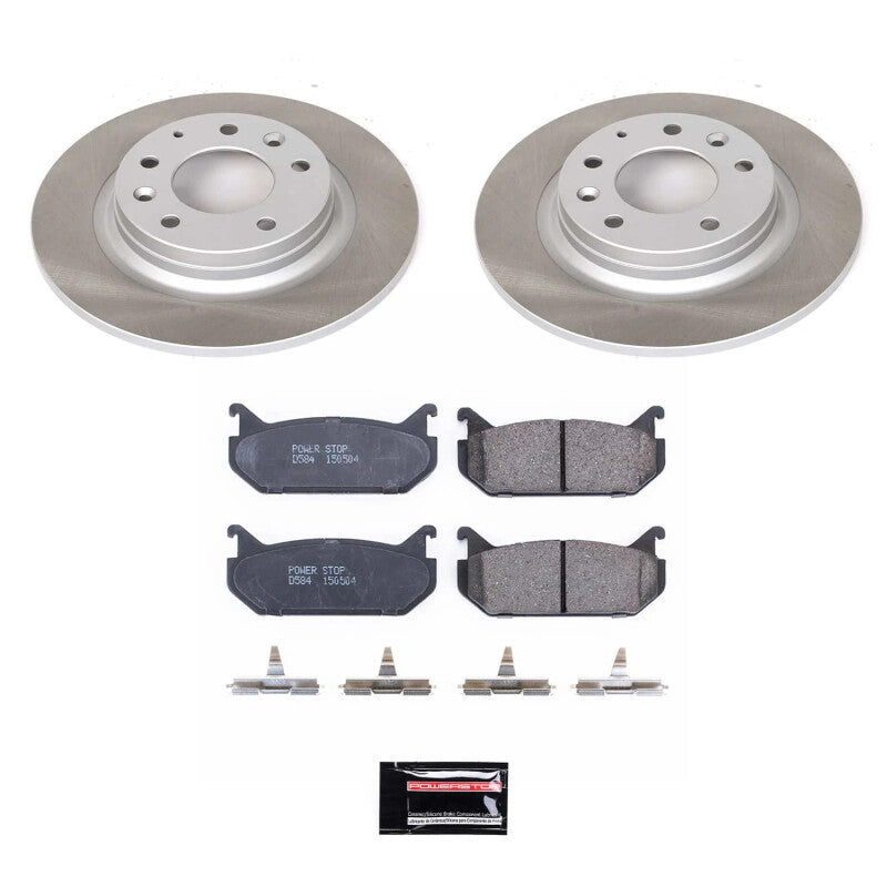 PowerStop Power Stop 98-02 Mazda 626 Rear Semi-Coated Rotor Kit SC2453 SC2453 Photo - Primary