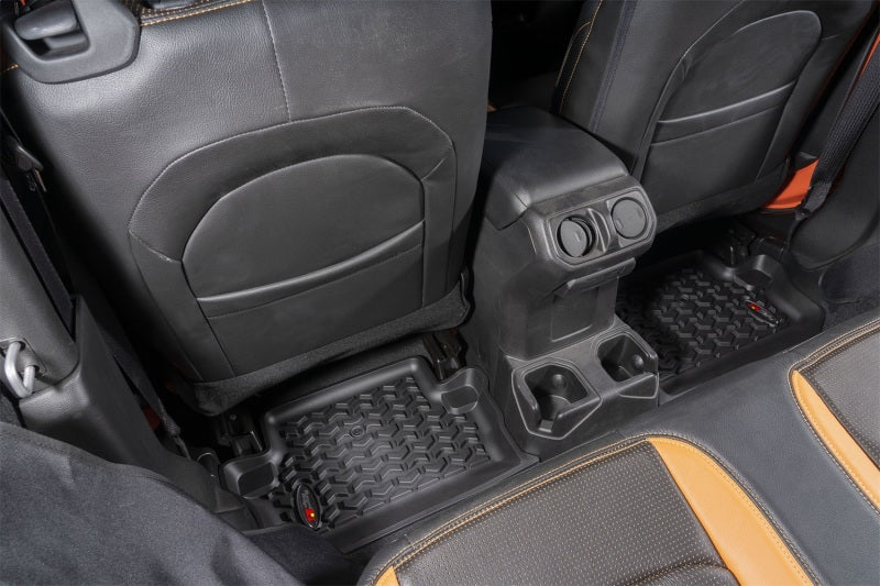 Rugged Ridge Floor Liner, Rear,Black,18-19 Jeep Wrangler JL,2 Door 12950.49 Photo - Mounted