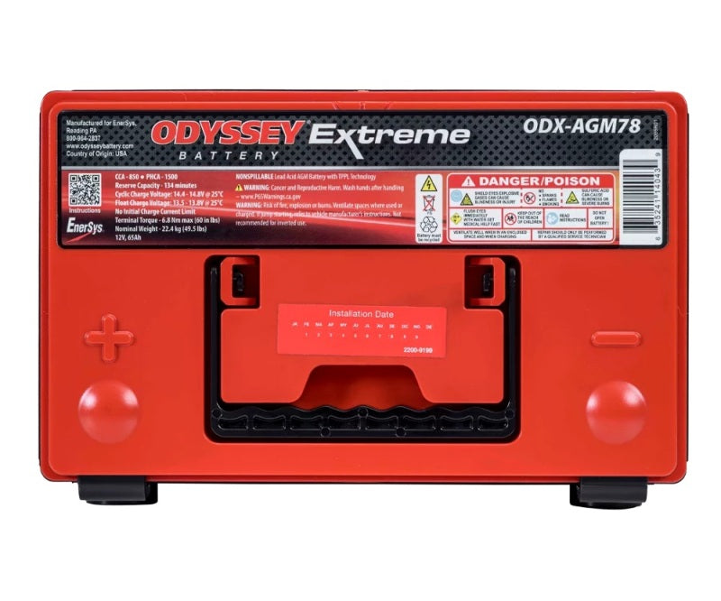 Odyssey Battery Auto/Truck Extreme AGM Battery (78-PC1500) ODX-AGM78 ODX-AGM78 User 1
