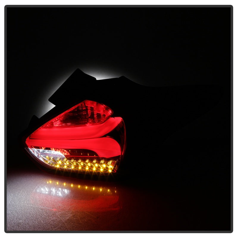 Spyder 15-17 Ford Focus Hatch LED Tail Lights w/Indicator/Reverse - Red Clr (ALT-YD-FF155D-LED-RC) 5085726 5085726 Photo - Unmounted