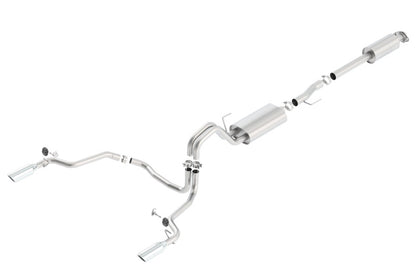 Borla 15-16 Ford F-150 2.7L/3.5L V6 / 5.0L V8 Ext. Cab Std. Bed CB Exh Touring Single Split Rear Ext 140614 140614 Photo - Primary