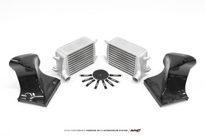 AMS Performance Porsche 997.2TT Alpha Intercooler System (For Stock Framed Turbos) ALP.09.09.0002-2 ALP.09.09.0002-2 Photo - Primary