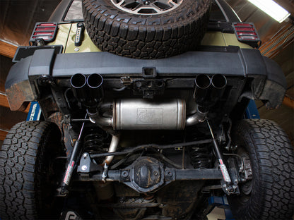 aFe Rebel Series 2.5in 409 SS Axle-Back Exhaust System Black 07-18 Jeep Wrangler (JK) V6-3.6L/3.8L 49-48086-B 49-48086-B Photo - Mounted