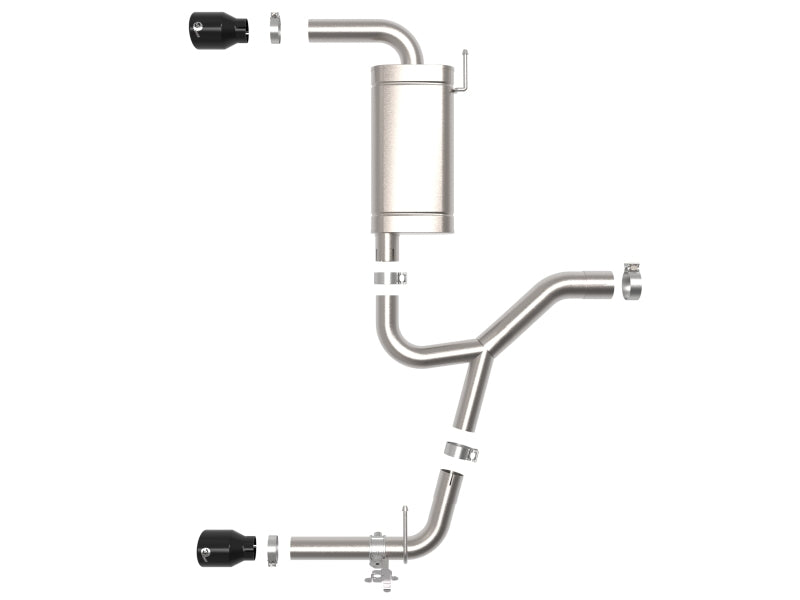 aFe MACHForce XP Exhausts Axle-Back 15-21 BMW X1 2.0L (t) (SS w/Black Tips) 49-36349-B 49-36349-B Photo - Unmounted